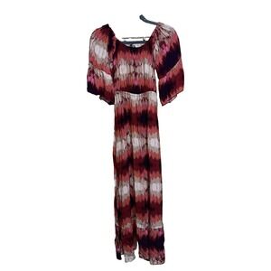 NWT Earthbound Trading Company Radiate Off Shoulder Bell Sleeve Maxi Dress Small